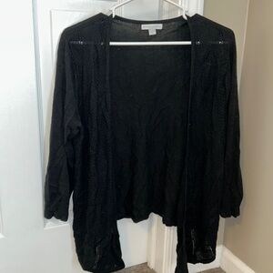 Black mid arm cardigan